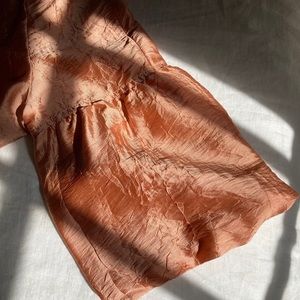 Vintage silk balloon sleeve top